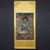 Caligrafía y Pintura Antigua, Pintura Decorativa para el Recibidor, Estilo Vintage, Ya Enmarcada, Thangka, Pergamino Budista de Xizang, Pintura del Salón Central, Guanyin de las Mil Manos