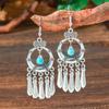 Joyería final aretes retro de vacaciones turquesa aretes de aleación de moda bohemia al por mayor Yiwu