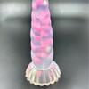 A117 cuerda de cáñamo trenzada pequeña color partícula gelatina fluorescente luminoso pene espiral tapón anal sm suministros para la parte trasera al por mayor