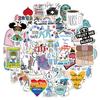 50 piezas Festival Internacional de Enfermería pegatinas de graffiti decorativas para equipaje motocicleta maleta de viaje cuaderno DIY pegatinas impermeables