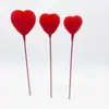 Arreglos Florales para el Día de San Valentín en Varios Colores, Recortes de Corazón de Espuma Larga de Peluche, Suministros Festivos para Decoración de Fiestas