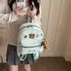 Mochila, Bolso de Mano y Bolso de Hombro Nuevo, Elegante y Versátil con Estampado de Osos de Puntos para Uso Diario, Bolso Escolar de Gran Capacidad