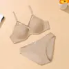 Ropa Interior Sexy para Mujer de Comercio Exterior, Lencería tipo base, Minimizador de Busto Grande, Conjunto Seamless de Reúne y Anti-Caída al por Mayor