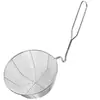 Acero Inoxidable 304 Colgador de Pared Olla Caliente Cuchara Colador de Línea Fugas Domésticas Fritura Fugas de Aceite Mango Corto Fondo Profundo Colador Pantalla Filtrante Tamiz para Polvo