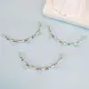 Accesorios de bricolaje de joyería de aleación, media pulsera de bambú, media pulsera de loto con giro, accesorios para codos, pulsera hecha a mano, material de pulsera.