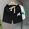 Verano Nuevo Pantalones Cortos Americanos para Hombre Marca de Moda Diseño Delgado Sentido del Diseño Nicho Sueltos Deportivos Casuales Transfronterizo