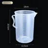 Taza Medidora con Escala 500/1000/5000ml Plástico para Hornear Té con Leche Herramienta Experimental Cilindro Medidor Taza Medidora de Onzas