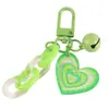 Llavero Colgante de Campana Creativa en Forma de Corazón para Coche, Accesorio de Cadena Acrílica Fresco y Colorido, Decoración para Bolso de Pareja