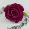 Novo produto transfronteiriço: Cabeças de Flores de Rosa Artificiais, Rosas de Veludo com Pérolas, Decoração de Parede de Flores para Salão de Casamento, Cabeças de Flores Artificiais, Adereços para Fotografia