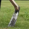 Azada de mano forjada a mano para desenterrar bambú agrícola, herramienta doméstica tradicional para plantar verduras, cavar tierra, recuperación de terrenos al aire libre, aflojar la tierra y desenterrar brotes de bambú de invierno