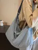 Bolsa Transversal Nova Moda Outono 2026 Feminina Cor Sólida Bolsa de Ombro Único Grande Capacidade Bolsa para Viagem Esportes Bolsa Minimalista Tendência