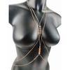 Europeu e americano sexy corpo jóias gótico peito corrente verão praia biquíni corpo corrente acessórios femininos corpo corrente