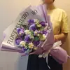 Buquê Artesanal Finalizado Melhor Amiga da Aniversariante Rosa de Lã Eterna Criativa Dia dos Namorados