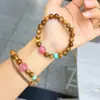 Pulsera de Bucle Único Pulido Alto Natural Cook Boutique para Mujer, Regalo de Cumpleaños, Regalo para Mejor Amiga, Nuevo Estilo Chino
