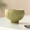 Patrón Horno Yaozhou Taza Iluminación Zen Taza Maestra Taza Individual Hogar Cerámica Estilo Chino Taza de Té Kung Fu Taza de Degustación de Té Juego de Té Personal
