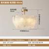 Estilo Creme Moderno Simples Espectro Completo Lustre Sala de Estar Francesa Lâmpada de Luxo Leve Design Quarto Teto Lâmpada Nova