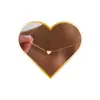 Colar com Pingente de Coração Personalizado Moda Cruzada Europeia e Americana Corrente Dourada Colar Presente para Amigos Família Casal Joia
