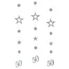 Guirlanda de Número Estrela Dourada Brilhante Rose Gold Multicolor 13 16 18 25 30 40 50 60