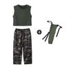 Disfraz de baile de jazz para niñas, estilo genial y dulce, con pantalones de camuflaje para mujer, disfraz de jazz para niños, moderno y elegante para mujer.