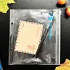 Saco de Folhas Soltas com Zíper de PVC Bolsa Transparente para Armazenamento de Folhas Soltas Logotipo Suave Impresso em Offset Armazenamento de Notas Saco com Zíper para Folhas Soltas Personalização