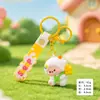 Colgante de oveja de dibujos animados original, llavero curativo, lindo peluche de oveja para bolsos de niñas