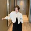 Jaqueta Shanli Dadi Roupa de Beisebol Jaqueta Curta Feminina Novo Design de Primavera e Outono Cardigan de Nicho