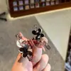 Cor de chá Maillard flor strass pérola mini presilha de garra pequena presilha de tubarão franja de menina cabelo fino acessórios para cabelo atacado