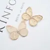 Mariposa de malla bordada de 4.5 cm, piezas de accesorio DIY de mariposa para tocados, pinzas para el cabello, parches de ropa y adornos de organza