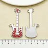 Mix 6 Pingentes Versáteis de Guitarra Europeus e Americanos para Hip-Hop Colares Personalizados Correntes de Suéter Acessórios de Joias Hip-Hop Atacado