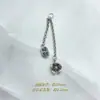 Accesorios DIY de Cristal Aleación Estilo Chino Retro Pulsera de Cordón Colgante de Cadena Cadena Colgante de Hoja Campana de la Mañana