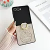 Capa Fashion Jingle Cat para Celular Samsung Zflip5 Estilo Anime Harajuku Flip 30% de Desconto Capa Protetora Empilhada Estilo Novo