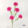 Buquê de cravos artificiais com 5 cabeças, flores falsas para decoração de sala de estar, centro de mesa, flores secas, arranjo floral de alta qualidade para quartos