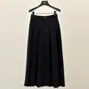 Saia Plissada Preta Fone Jianhe Feminina Estilo Longo 2026 Primavera Estilo Universitário Cintura Alta Emagrecedora Saia Evasê 59167