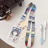 Portatarjetas de identificación de estudiante del dibujo animado Totoro de Hayao Miyazaki con cordón largo, portatarjetas anti-pérdida para tarjeta Yangchengtong, tarjeta de control de acceso y tarjeta Octopus