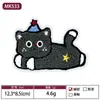 Parches Bordados de Perro Salchicha de Toalla en Stock, Parches Bordados de Gato y Perro de Dibujos Animados, Parches Decorativos para Accesorios de Ropa Transfronterizos