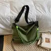 Bolsas Femininas Transfronteiriças 2025 Novo Estilo Moda Casual Feminina Bolsa de Mão de Couro Macio Grande Capacidade Bolsa Tote Transversal de Ombro