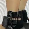 Bolso de hombro transfronterizo nuevo de gran capacidad para mujer, bolso de mano de pana moderno y versátil con estampado de leopardo y diseño de letras, adecuado para el trabajo