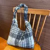 Bolsa de Cordón Nueva de Otoño e Invierno Felpa Estilo Coreano Nicho Versátil Bolsa de Mano Moda Versátil