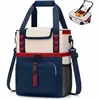 Fábrica BSCI Nueva Bolsa Térmica Portátil de Doble Capa a Prueba de Fugas de Gran Capacidad Bolsa Nevera para Playa Camping Bolsa de Hielo