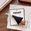 Nuevo Pasador Rojo y Negro de Tela de Otoño Temprano para Niños Coreanos Pinza Lateral para Niña Algodón Apilado Estrella Pinza para Adultos