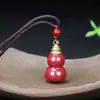 Venta al por mayor del fabricante Colgante de Calabaza de Cinabrio Baifu Incrustado para Hombres y Mujeres Arena Dorada Púrpura de Alto Contenido Botella Vacía Collar Fulu
