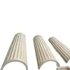Columna semicilíndrica corrugada de estilo europeo a medida para pasillo, columna partida de pared exterior, componente decorativo arquitectónico de GRC resistente a la intemperie