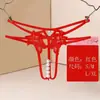 Tanga Sexy de Talla Grande Ropa Interior Transparente Tentación Perla Única Masaje Tentación Abertura en la Entrepierna Tanga de Celebridad de Internet Venta al por Mayor