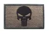 HaiKe Outdoor Amazon - Tira de pecho para abanico militar, brazalete con diseño de PUNISHER, etiqueta de tela con velcro