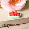 Cesta de Frutas Simulada Acessórios DIY Enfeites Capa de Celular Furo Sapato Acessórios Decorativos Geladeira Ímã Decoração Atacado