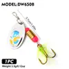 Señuelo Giratorio de Lentejuelas, Sequin Compuesto Giratorio Ponderado, Sequin Metálico Micro de Manivela Manual, Señuelo Artificial Biónico Equipo de Pesca