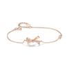 Pulsera de Lazo de Plata Esterlina S925 para Mujer Estilo Japonés y Coreano Lujo Accesible Nicho Mariposa Sueño Circonita Pulsera Joyería Oro Rosa