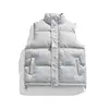 Nuevo Chaleco Mareado Engrosado Estilo Hong Kong Moda de Pareja Cálido Sin Mangas Deportivo Cuello Alto Chaleco MJ2515