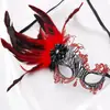 Máscara de metal hierro arte pluma mascarada cisne rhinestone ángel para Halloween carnaval