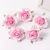 Ins Estilo Escandinavo Rosa Flor Artificial Cabeça de Flor Falsa Handmade DIY Grampo de Cabelo Adorno de Cabeça Flor Material para Bolsa Gu Mei Tong
